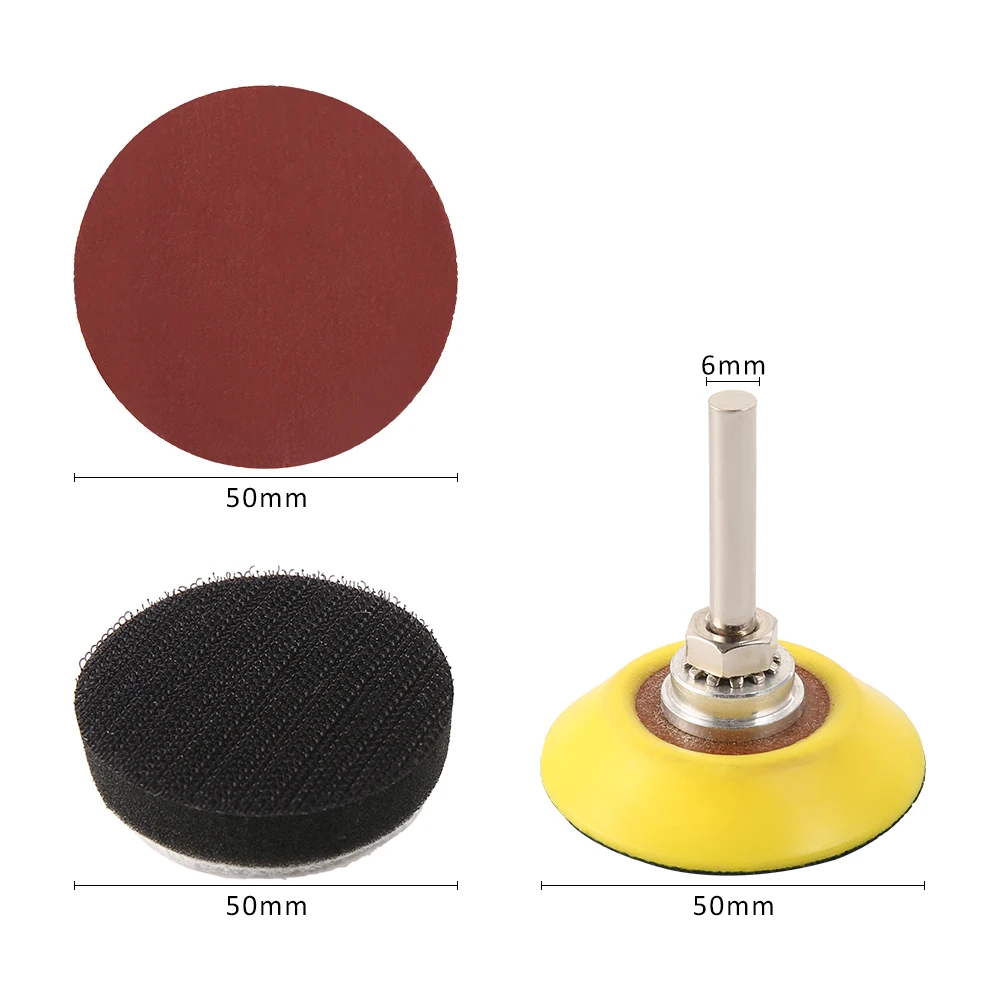 

300 PCS Sanding Discs 2 Inch 50mm Aluminum Oxide Adhesive Sanding Disc 80/100/180/240/600/800/1000/1200/2000/3000 Grit