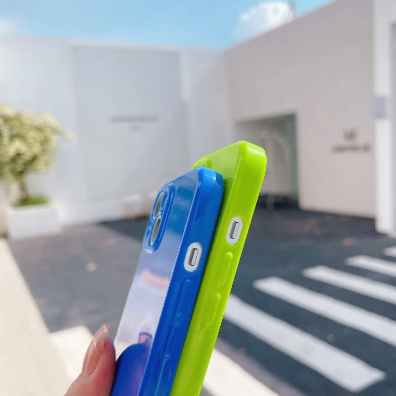 jelly fluorescent color phone case for xiaomi mi 11 lite mi 10 k30 k40 11i 11x poco f2 f3 x2 case soft silicone neon cover green free global shipping