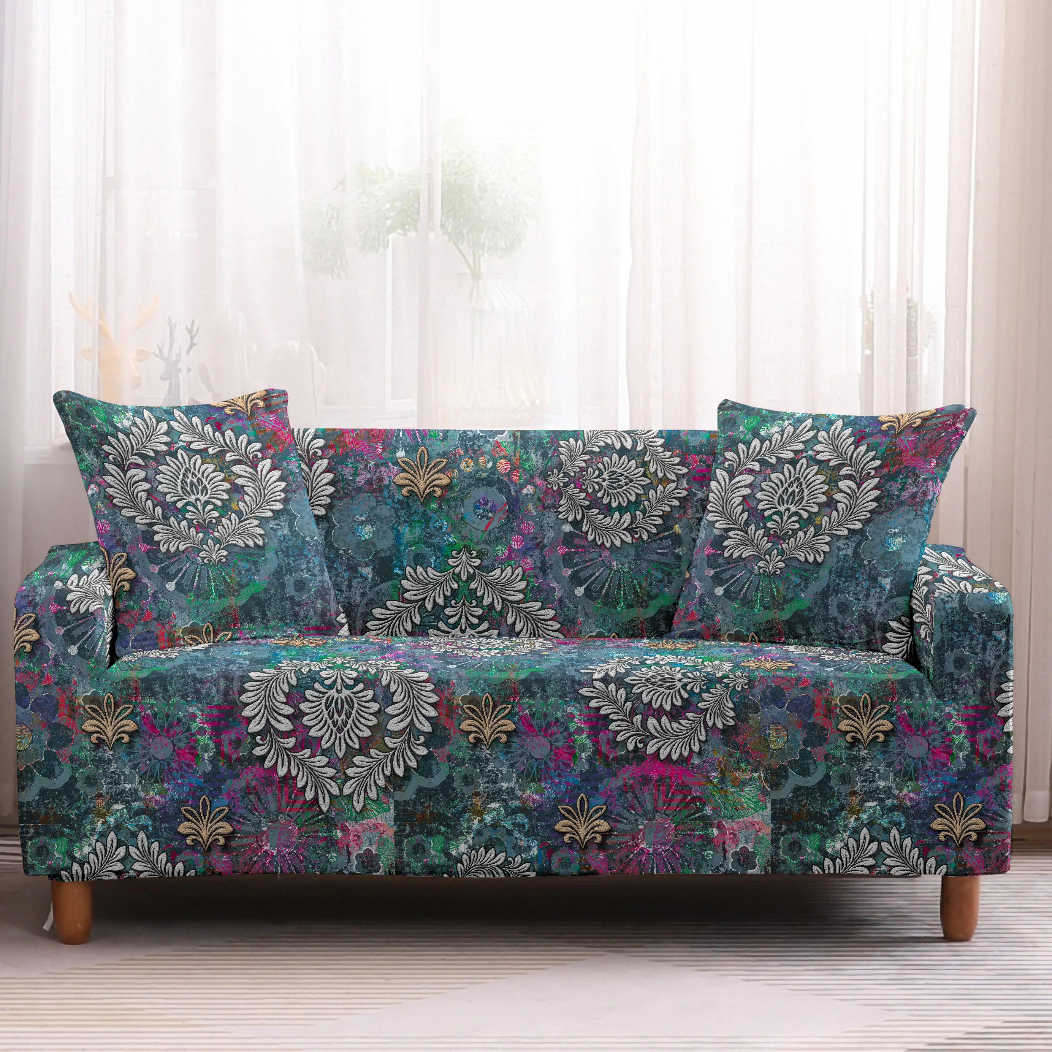 Винтажный чехол для дивана с цветами эластичные чехлы мебели Чехлы в гостиной