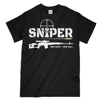 one shot one kill army sniper t shirt summer cotton short sleeve o neck mens t shirt new s 3xl