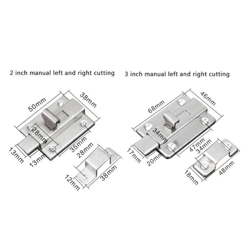Пружинная защелка из нержавеющей стали скользящий дверной замок защитные ворота