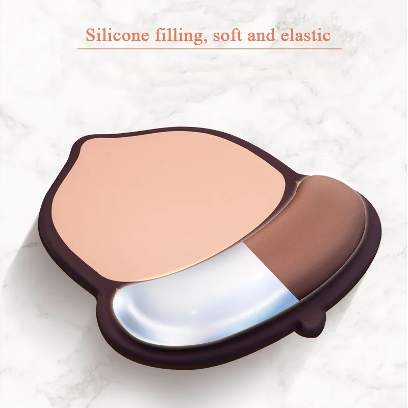 

Cartoon 3D Wrist Rest Mouse Pad Cute Nut Anime Soft Silicone Gaming Mousepad Keyboard Laptop Durable Computer Otaku Desk Mat