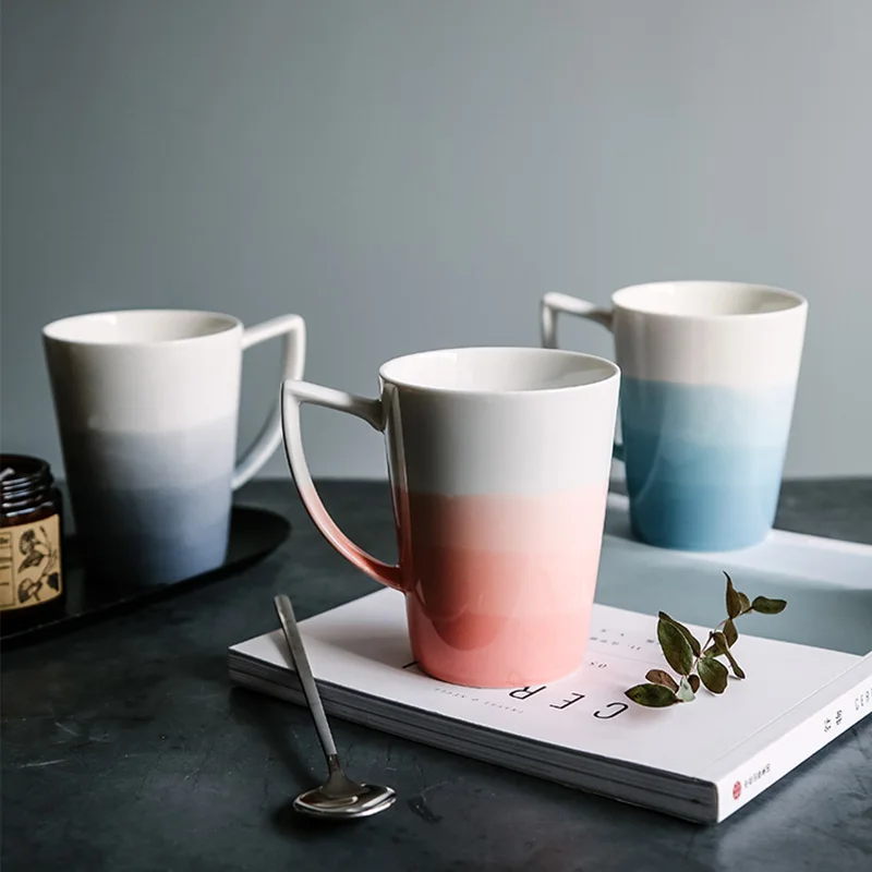 Креативные минималистичные кружки FANCITY керамические чашки офисные для воды