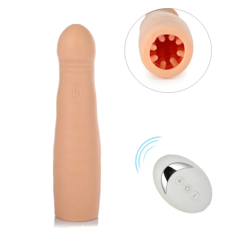 Realistic Dildo Vibrator Electric Penis Train Pump Vibration Silicone Enlargement Set Delayed Ejaculation | Красота и здоровье
