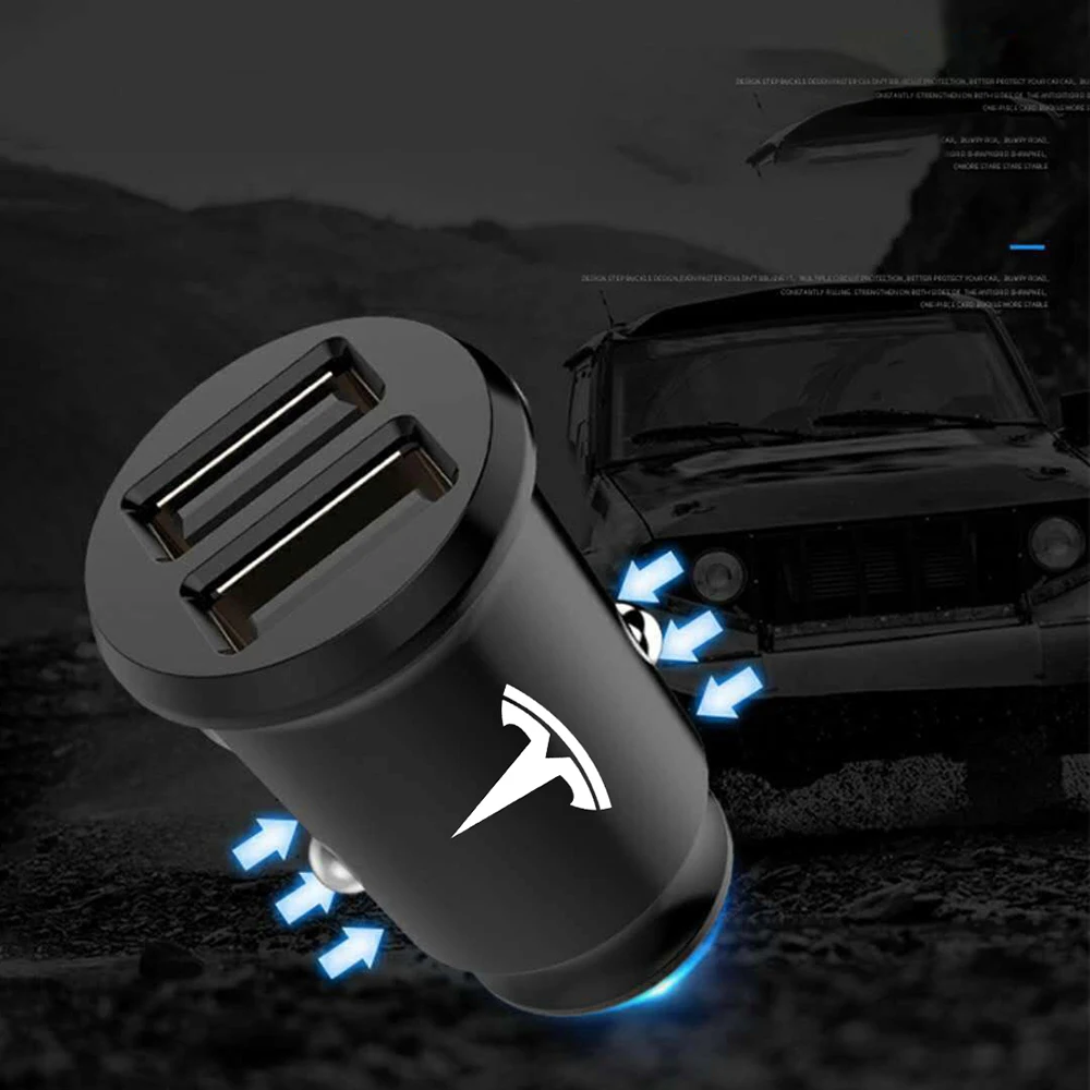 Автомобильный мини-адаптер для зарядного устройства с двумя USB-портами грузовика