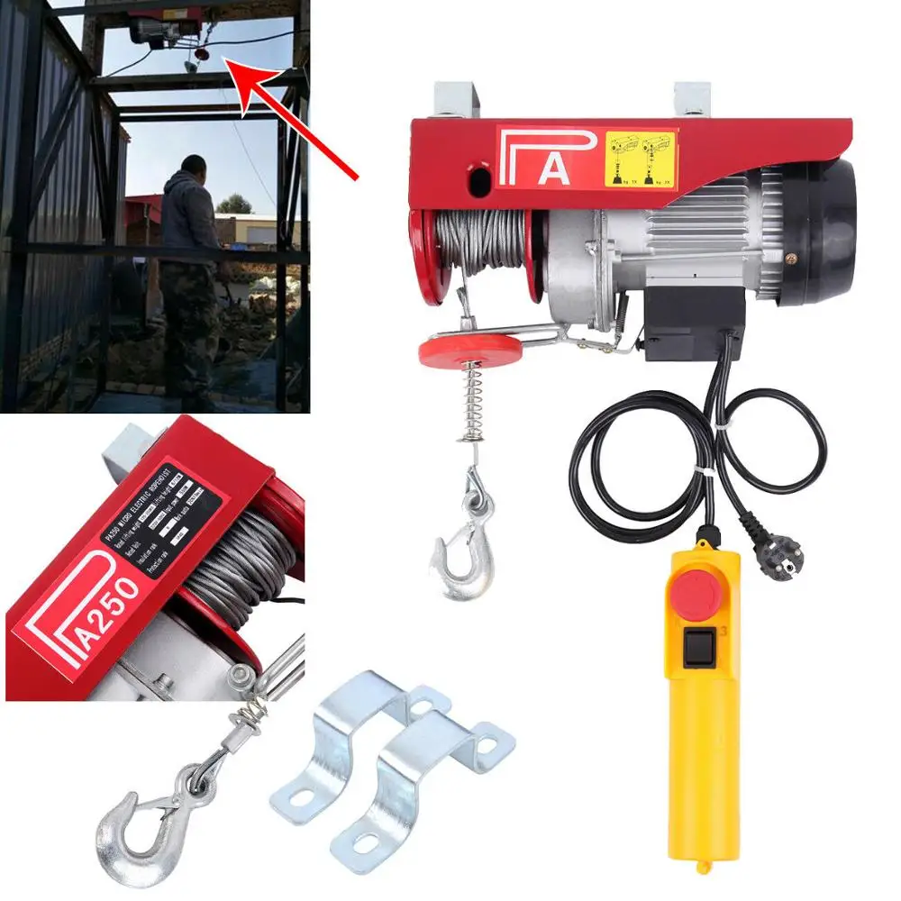 Электрическая лебедка 250 кг подъемная для внедорожных двигателей | Инструменты