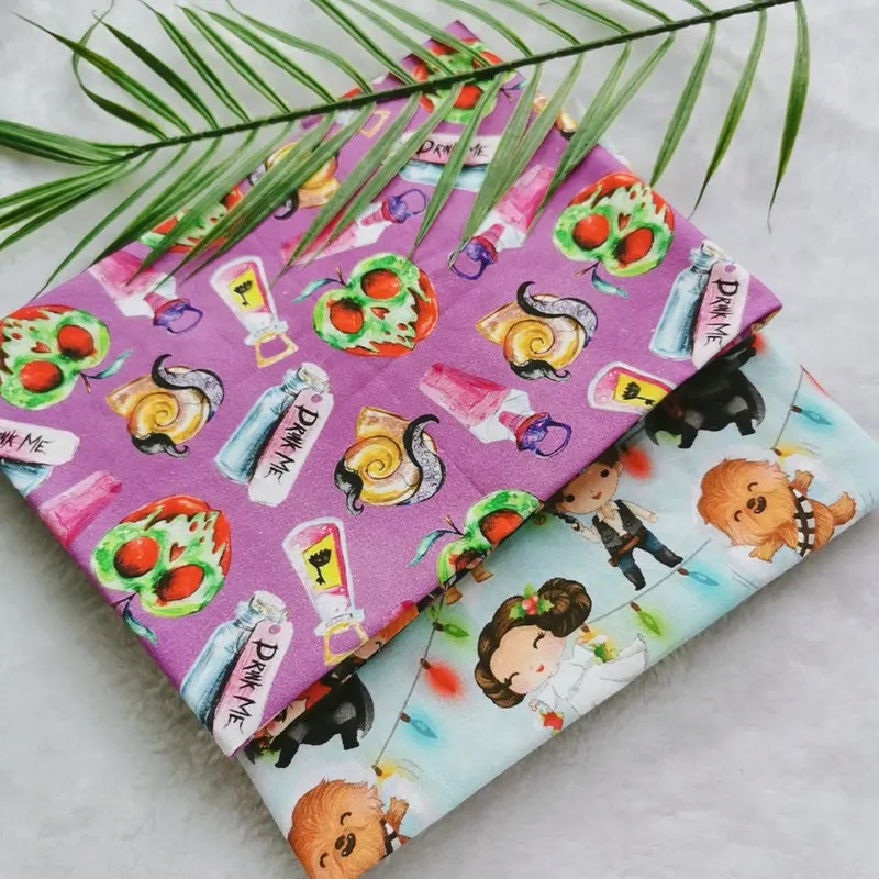 icecream print cartoon plaid cotton fabrics for DIY bags clothes sewing handmade textile doll cloth baby bedding table | Дом и сад