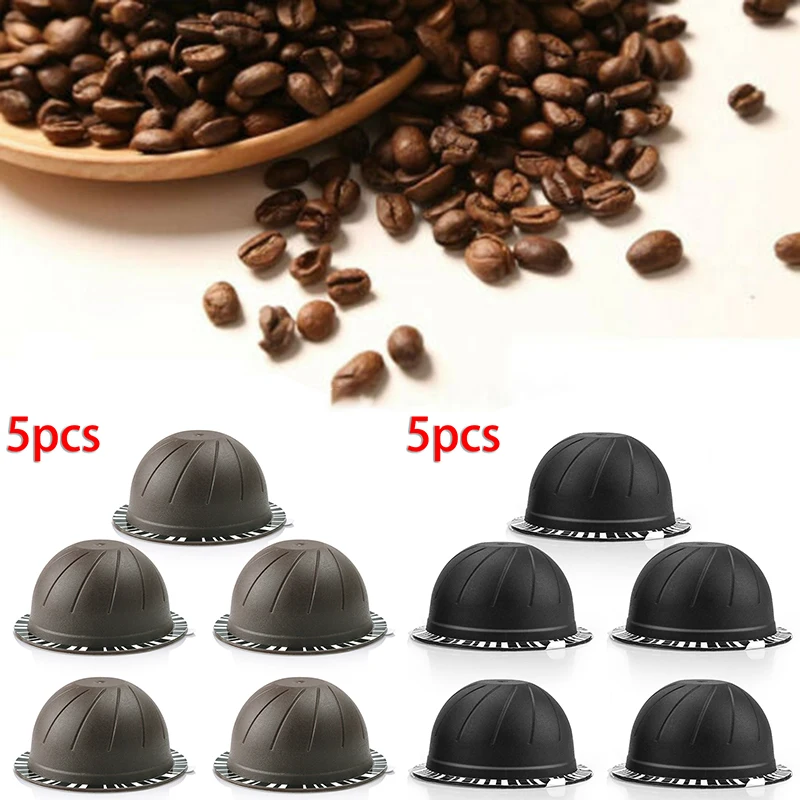 

5Pcs Coffee Machine Reusable Capsule Coffee Cup Filter Refillable Coffee Cup Holder Pod Strainer For Nespresso Vertuo