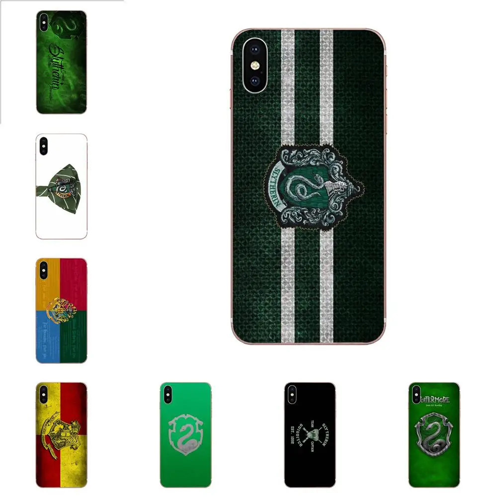 Slytherin галстук ТПУ чехол для Samsung Galaxy A10 A20 A20E A3 A40 A5 A50 A7 J1 J3 J4 J5 J6 J7 2016 2017 2018|Бамперы| |