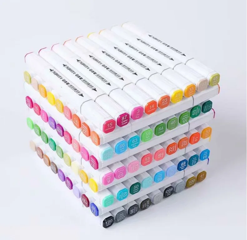 

Single Marker Pen Double-headed Art Sketch Marker Pen Drawing Comic Pen Based On Alcohol 168 Colors You Can Choose The Color Num