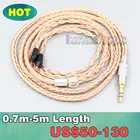 Кабель для наушников 2,5 мм, 4,4 мм, 3,5 мм, XLR 16 ядер 99%, 7N OCC, для Etymotic ER4B, ER4PT, ER4S, ER6I, ER4, 2pin LN006762