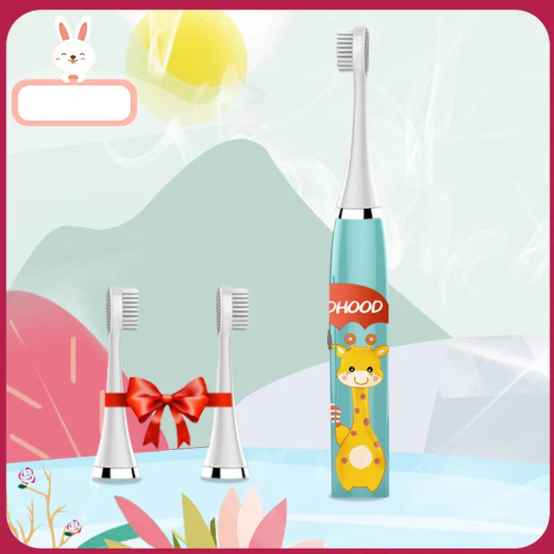 2020 электрическая зубная щетка для детей мультяшная Детская массажная