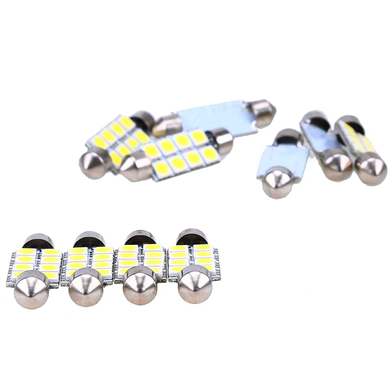 POSSBAY 10 штук 39 мм 5050 8SMD белый микро общий автомобиль гирлянда для салона Купол