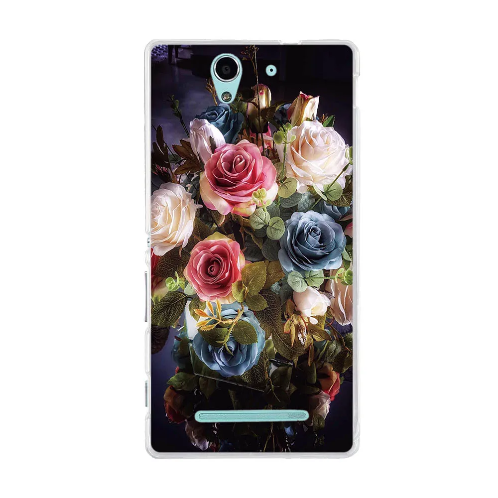 Чехол для Sony Xperia C3 D2533 5 дюймов мягкий TPU чехол C 3 чехлы c3 | Мобильные телефоны и