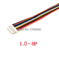 sh1 0 8pin male plug connector with wire cable