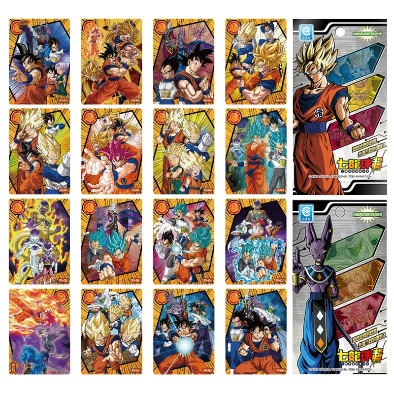 

20pcs/set Dragon Ball Z Collection Card Genuine Uc Flash Card Small Set of Children's Gifts