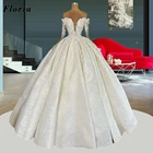 Свадебные платья Floria великолепные Стразы, свадебное платье невесты 2021, свадебные платья с бисером для Ближнего Востока, свадебные платья от кутюр Дубая