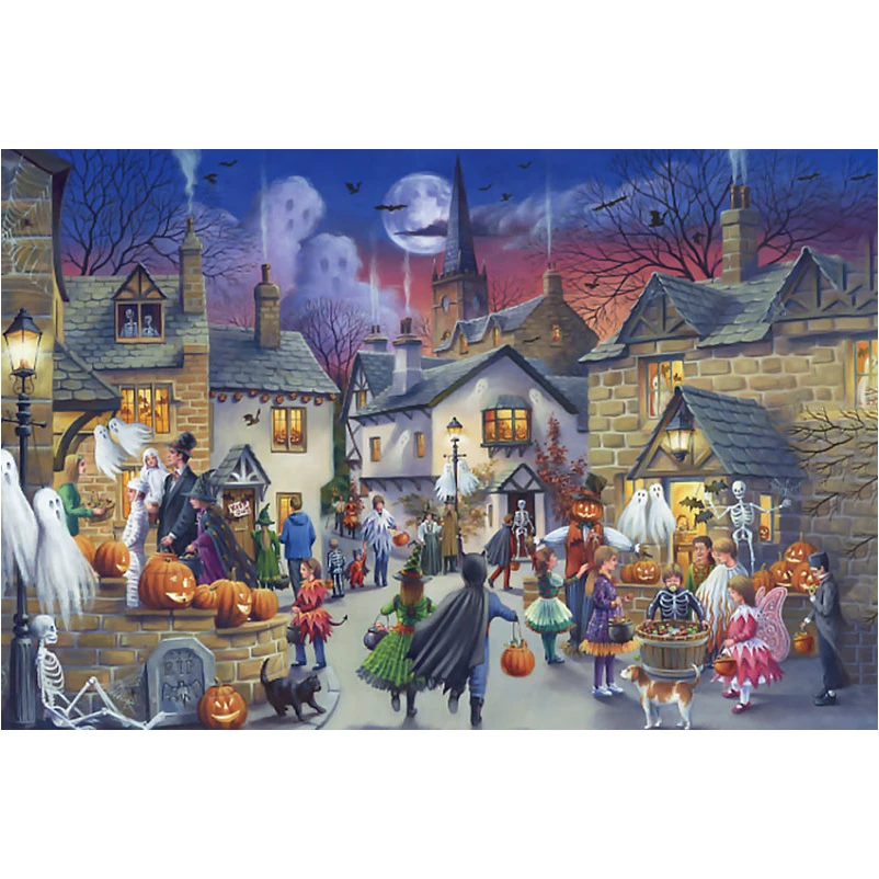 Алмазная вышивка 5D &quotсделай сам&quot пейзаж на Хэллоуин алмазная живопись