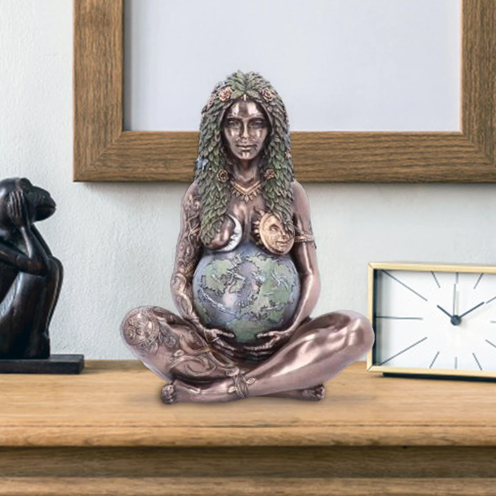 

Mother Earth Statue Earth Art Statue Figurine Mother Figurine Garden Ornament Goddess Statue for Gifts Home Outdoor Decoration