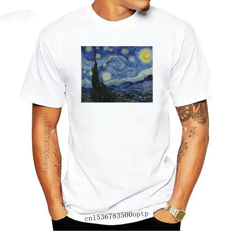 

New Starry Night Vincent Van Gogh T Shirt