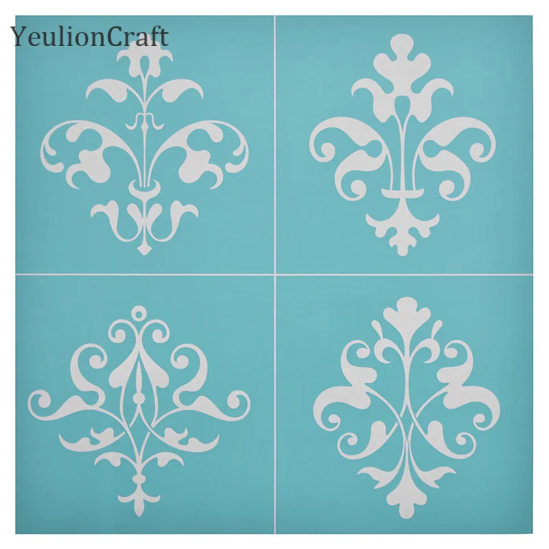 Трафарет Chzimade с рисунком растений и животных трафарет для подушки футболок