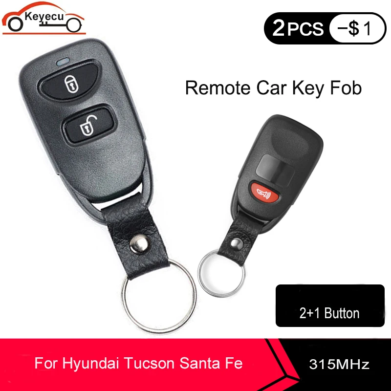 Клавиша дистанционного управления KEYECU 315 МГц для Hyundai Tucson Santa Fe|for hyundai key|buttons