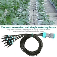 sprinkler bendable needle type abs garden drip irrigation system for agriculture with 10 watering nozzles for garden