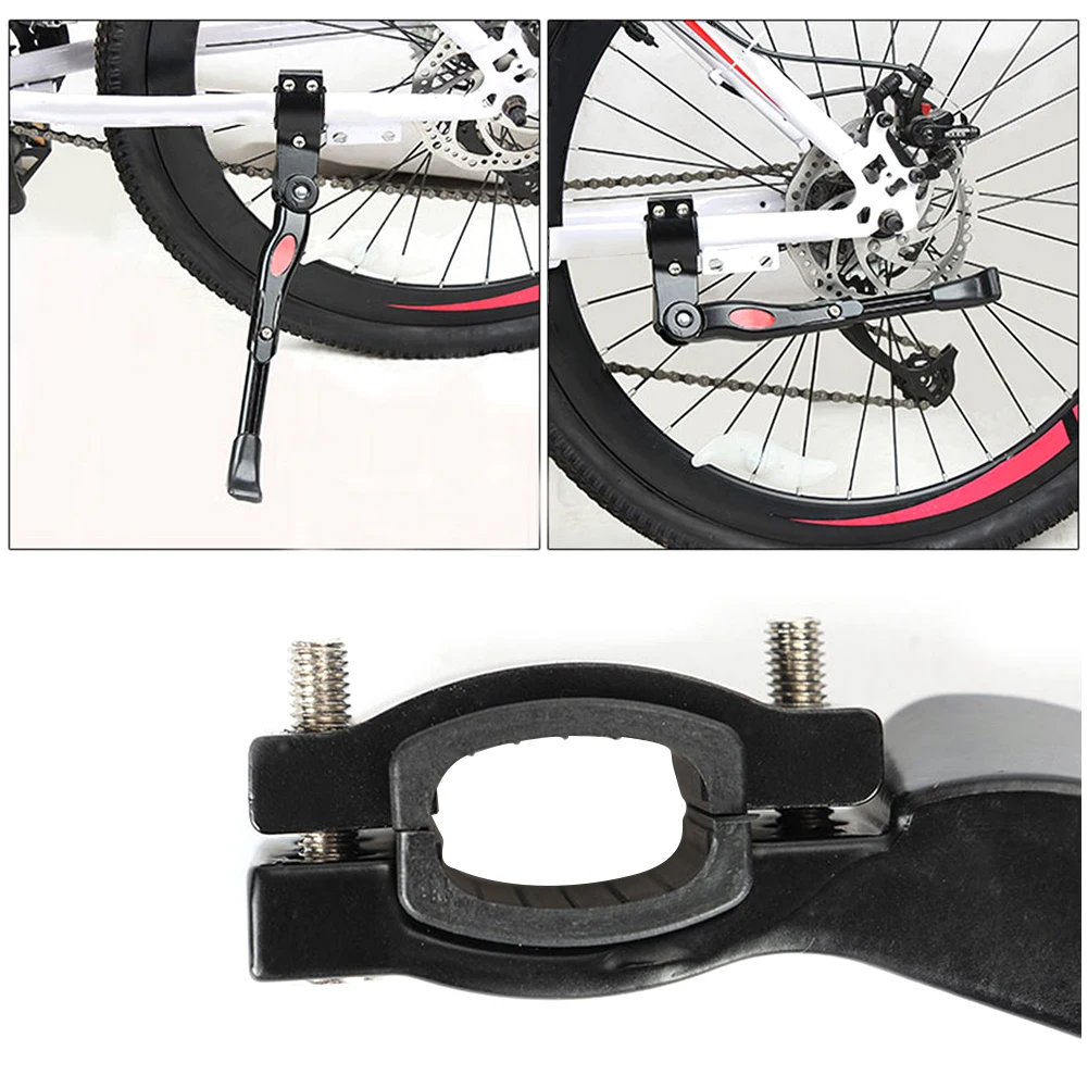 

Adjustable Bike Kickstand Aluminum Alloy Rear Side Strong Durable Mountain Road Bike Non Slip Foot Support Bicycle Accessories