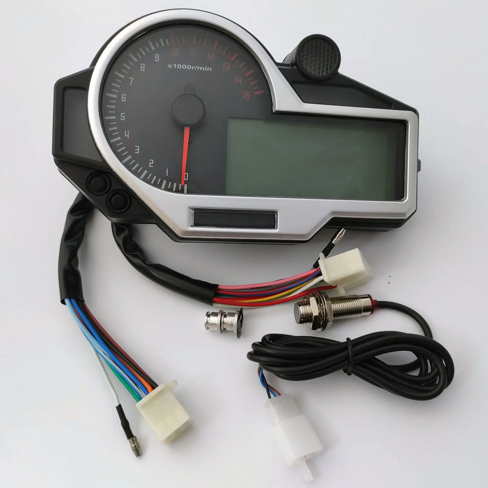 N1 6 Gear универсальный мотоцикл Speedmeter Тахометр для 2 4 цилиндров ATV ЖК цифровой