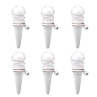 6pcs ceramic self watering spikes automatic plants drip irrigation water stakes for indoor outdoor garden watering system