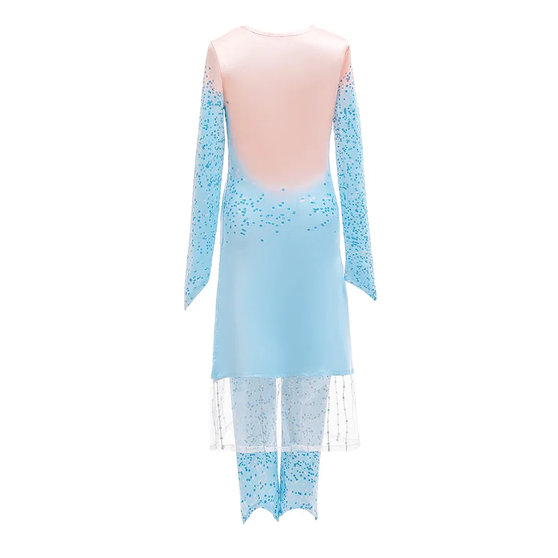 Girls Elsa Dress Up Kids Cosplay Snow Queen 2 Elza White Wig Children Carnival Birthday Party Costume Clothes Accessory | Детская одежда