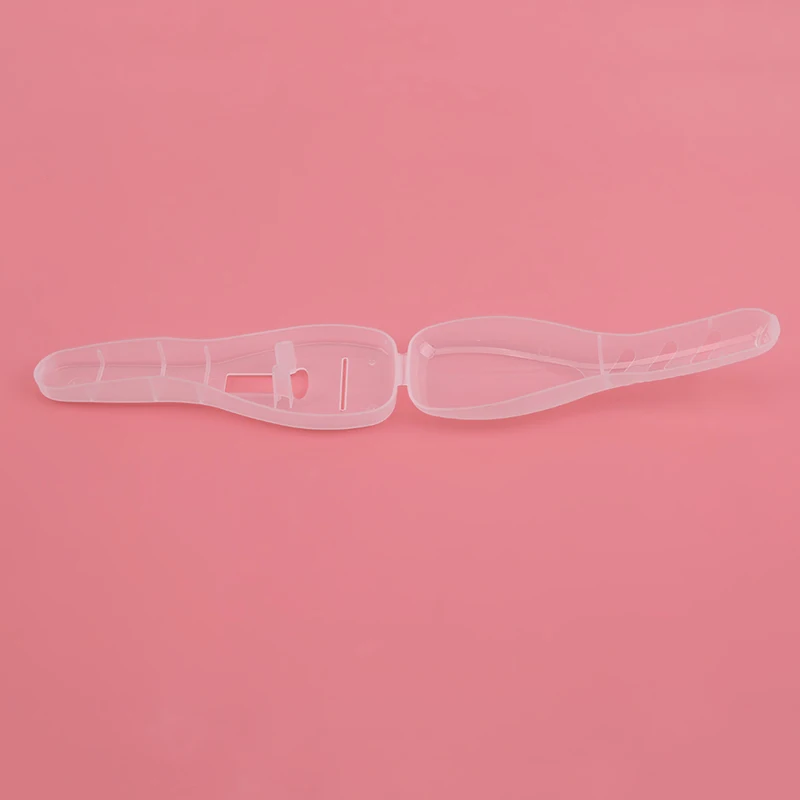 Transparent Portable Men Manual Razor Shaver Cover Travel Case Holder BoxShaver Storage Box Blades Organizer | Красота и здоровье