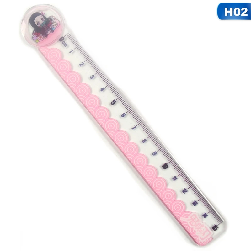 

Anime Demon Slayer: Kimetsu No Yaiba Cosplay Ruler Measuring Scale Students Cartoon Measure Ruler