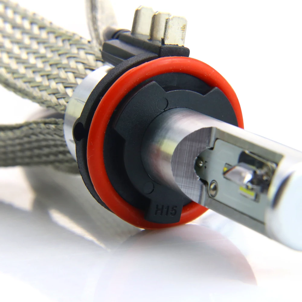 H7 led H4 H15 H11 D1S D2S H8 6000K белый луч h7 Canbus Бесплатная ошибка Epistar чип лампа автомобильный