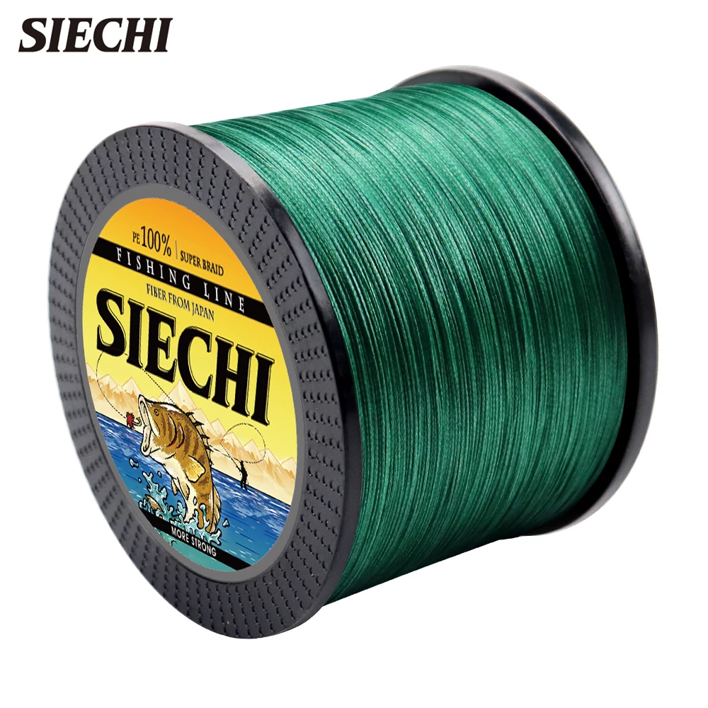 SIECHI New Fishing Line 300M 500M 1000M PE Fishing Line 9 Strands Multifilament Strong Fishing Line 28.6-143.5LB