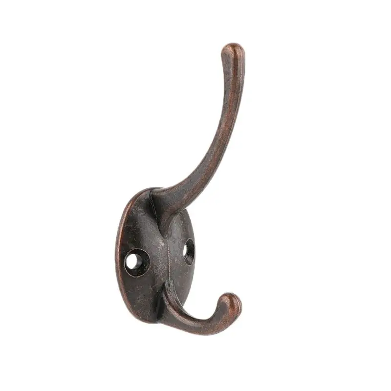 

2021 New Alloy Vintage Wardrobe Hook Bathroom Coat Single Red Hook Bronze Hardware Hook