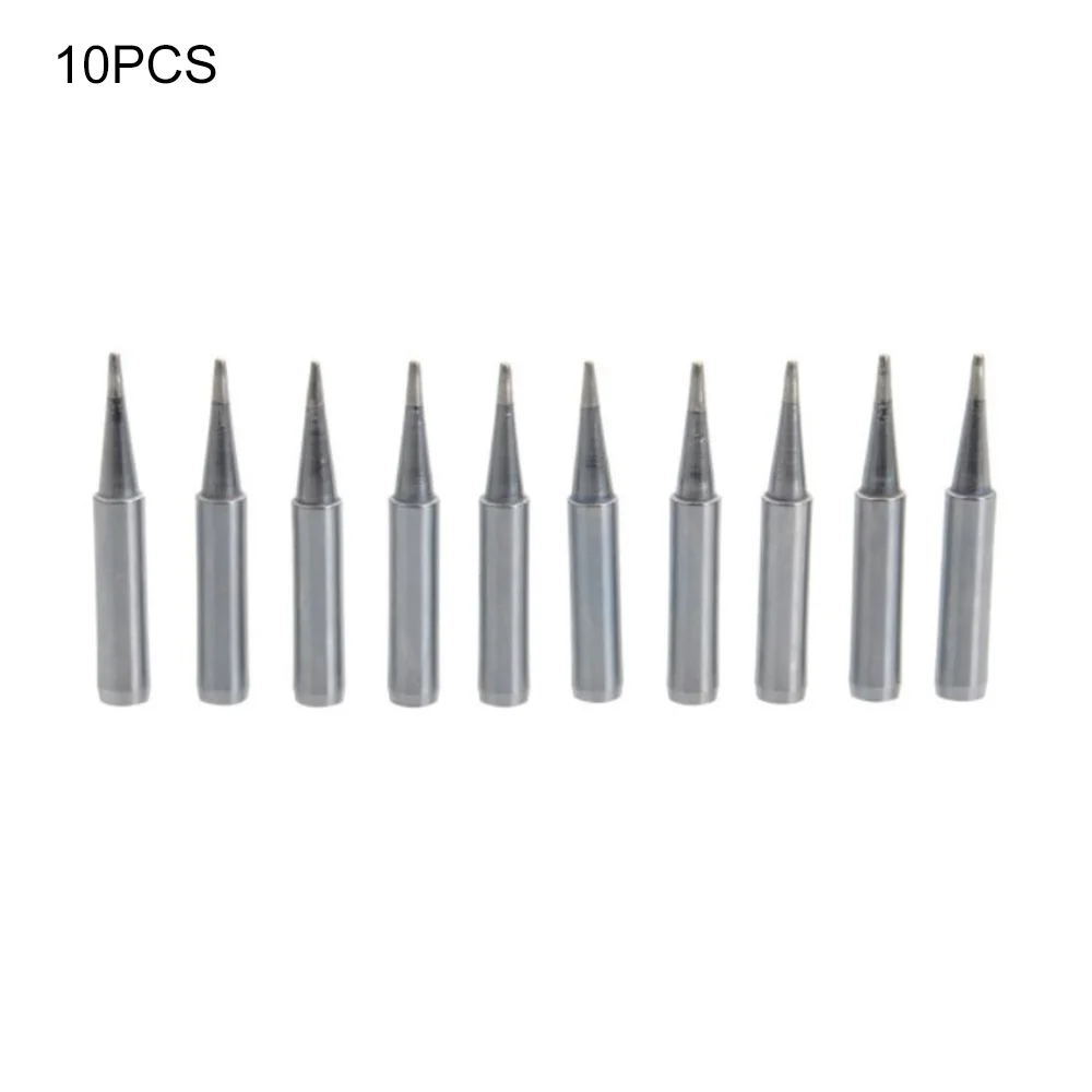 

10pcs Soldering Iron Tip Set 900M-T-B Lead Free Mini Electric Soldering Iron Head Replacement Heated Welding Accessories