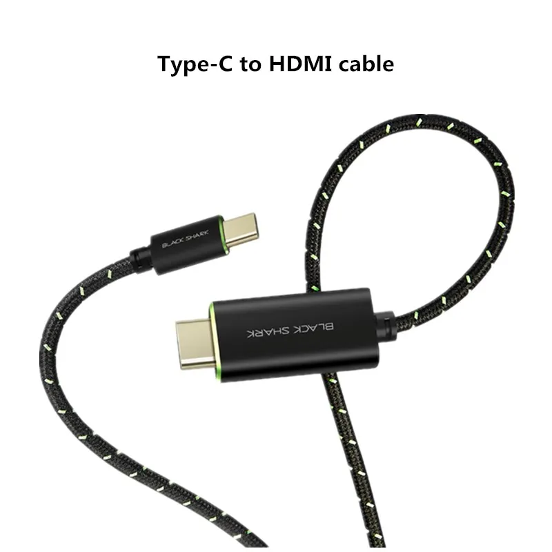 Type-C to HDMI cable Геймпад Xiaomi Black Shark 2, держатель 2,0, 2-сторонний игровой контроллер, подставка с правой левой ручкой, Черная Акула 2/Helo - Цвет: Type-C to HDMI cable