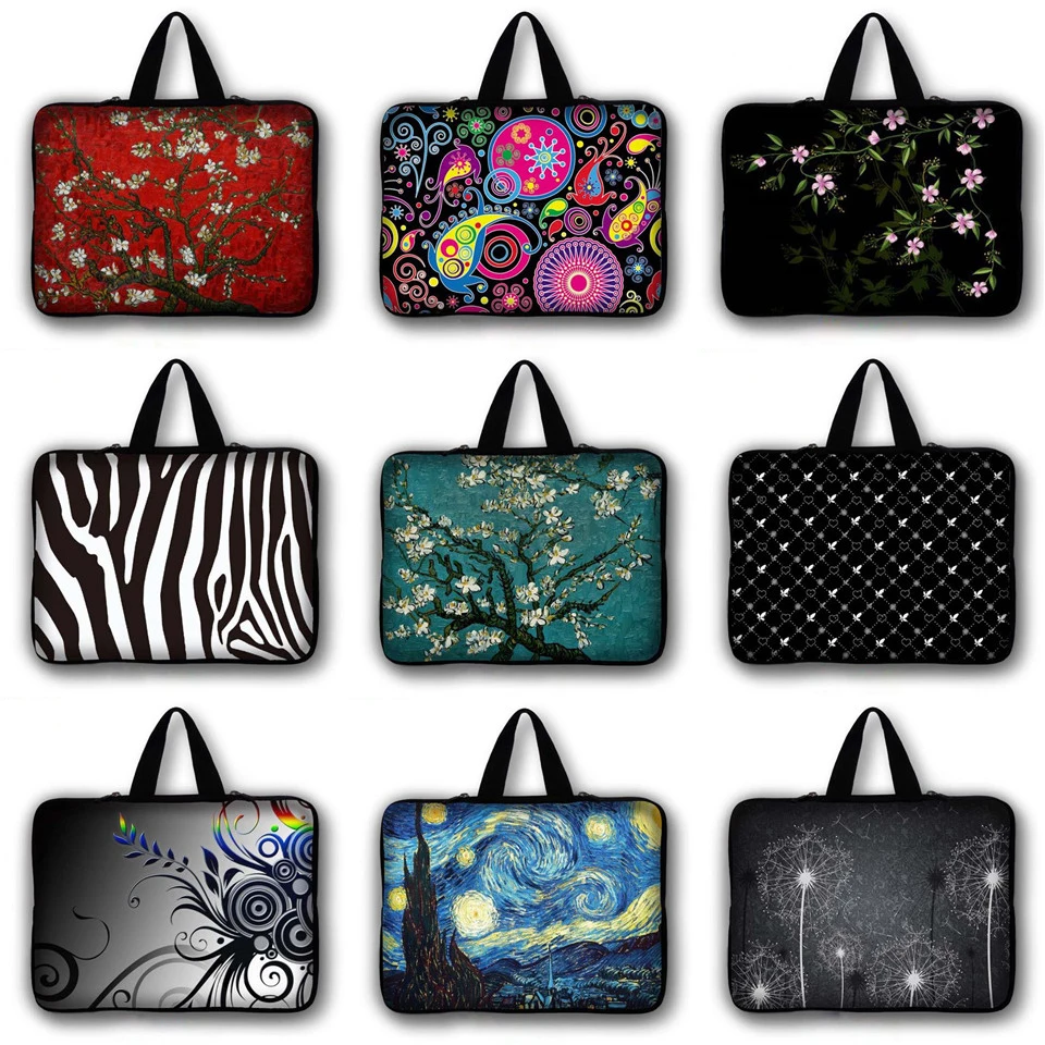 Retro radio print Notebook Sleeve mini tablet protective case PC pouch 7 9.7 11.6 13.3 14.1 15.6 17.3 inch Laptop Bag LB-24458 | Компьютеры
