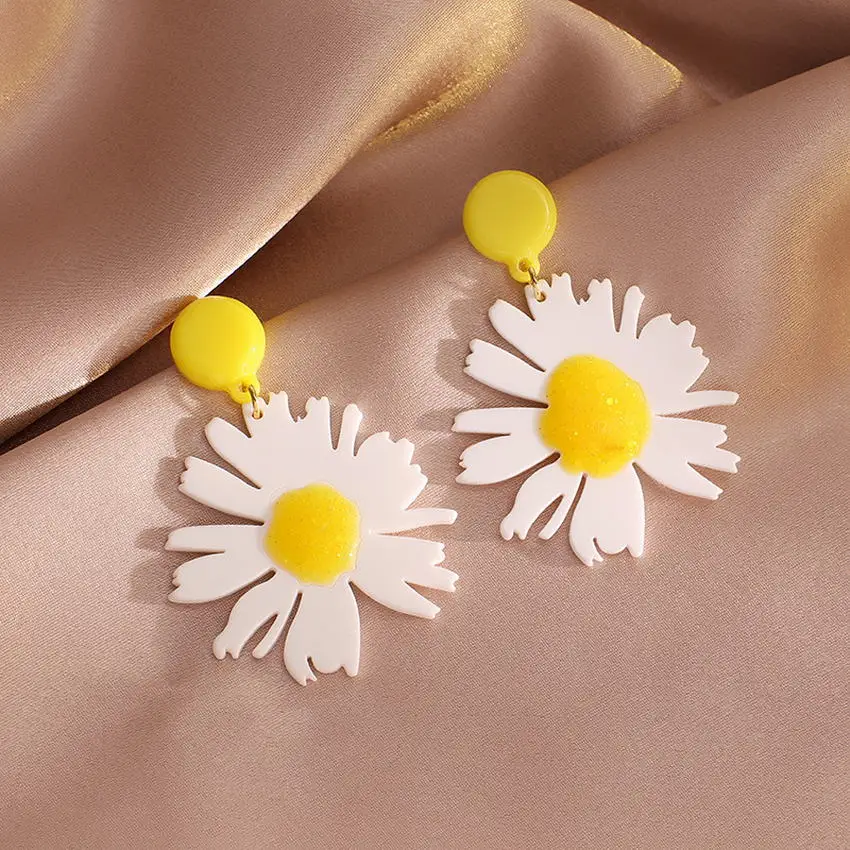 Модные Акриловые радужные серьги для женщин прочные каплевидные с вырезами