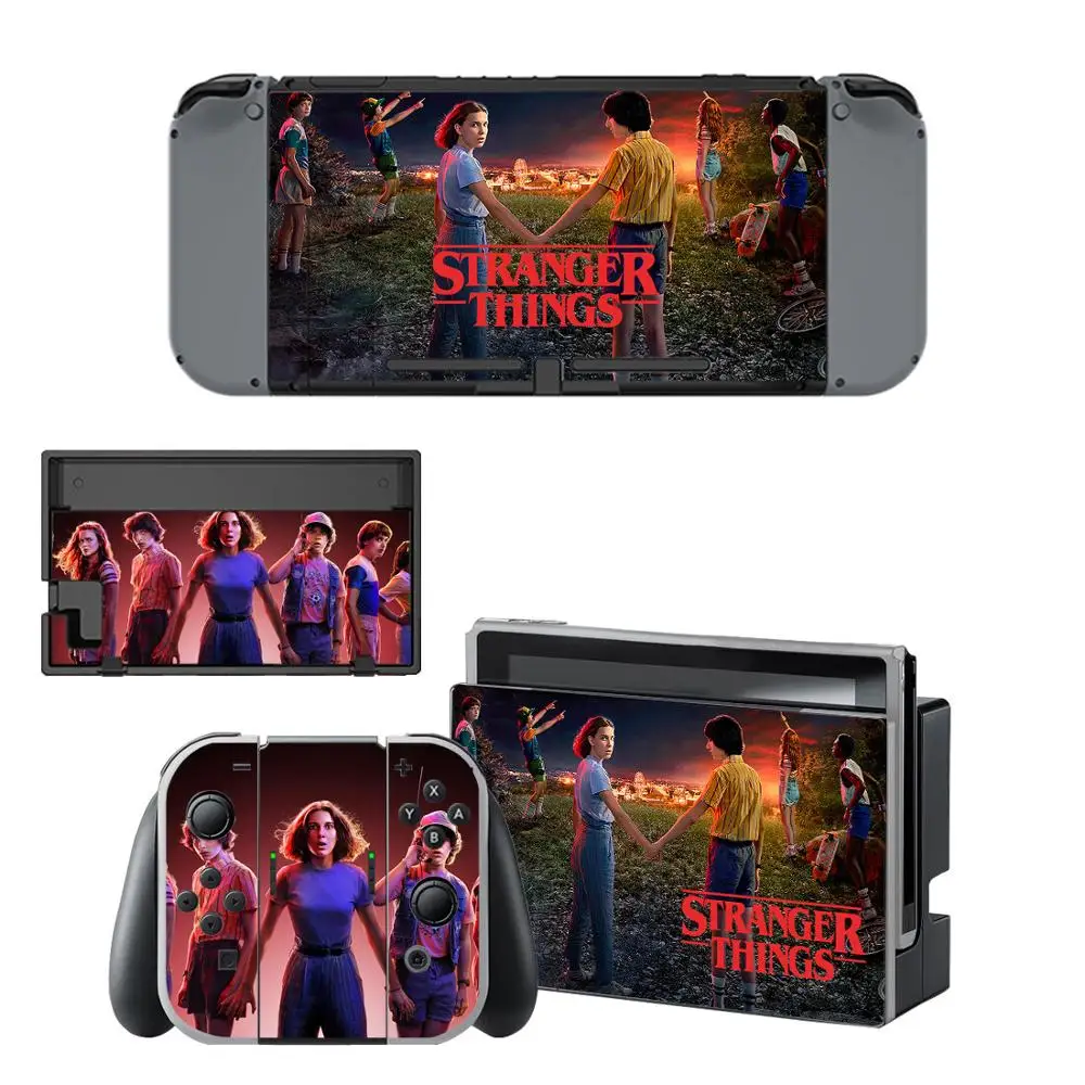 Stranger Things виниловая наклейка на переключатель для nintendo Switch полный набор лицевой