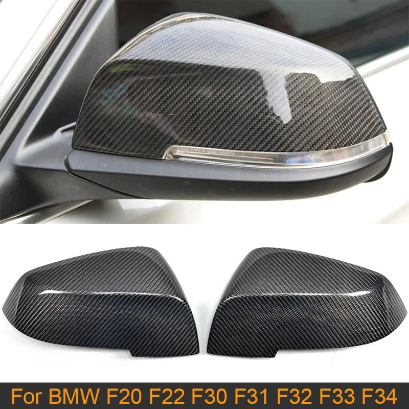 

Real Carbon Fiber Car Side Mirror Covers Caps For BMW F20 F22 F30 F31 F35 F34 F32 F33 F36 2012-2017 Rearview Mirror Covers LHD