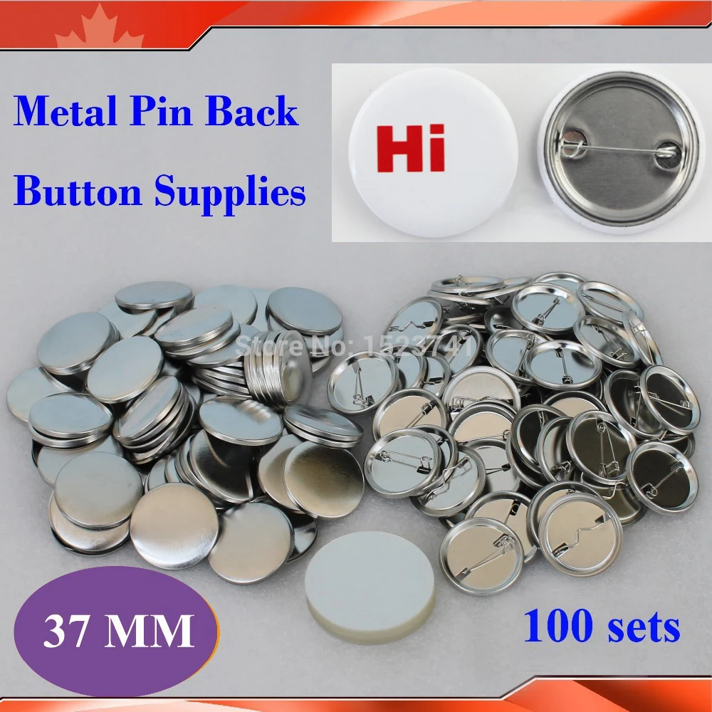 100 комплектов новинка профессиональный изготовитель металлических кнопок 1 1/2