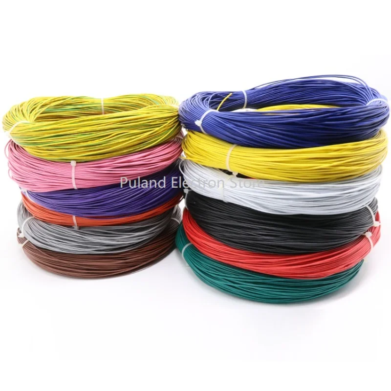 

16AWG UL1007 PVC Wire OD 2.4mm Insulated OFC Tinned Copper Electron Conductor Cable Lamp Environmental DIY Line Colorful 300V