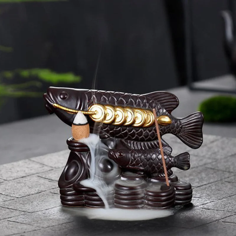 Курильница подсвечник для фонтана водопад подставка благовоний газовая горелка