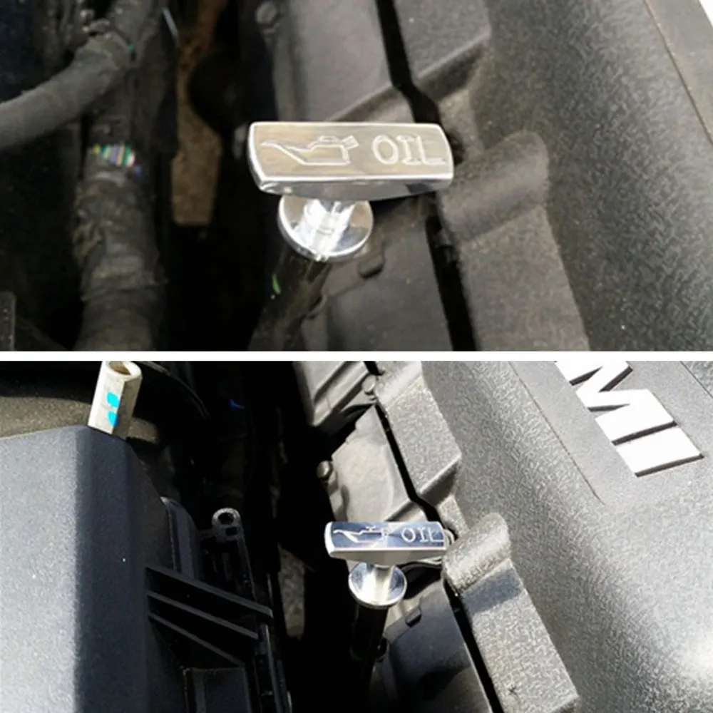 DSYCAR 1 комплект алюминиевая Автомобильная масляная щуп ручка для Ford Mustang 1999 2011