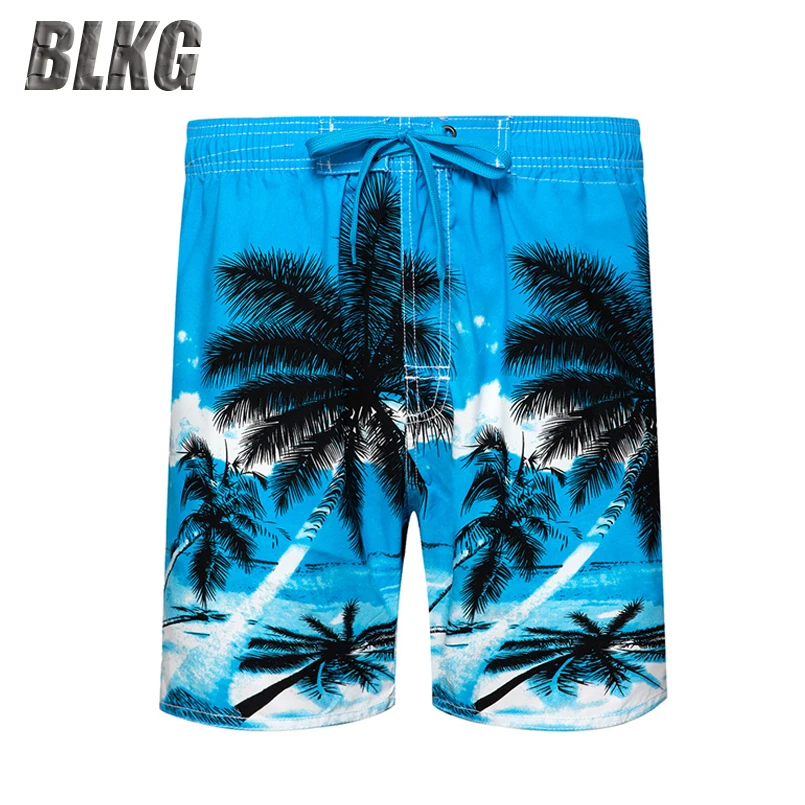 Шорты мужские пляжные быстросохнущие брендовые короткие бермуды с принтом