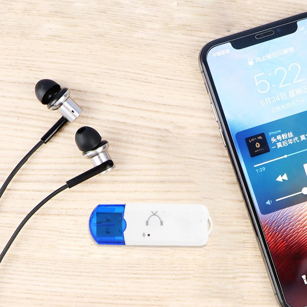 BT-470 USB Bluetooth-совместимый стерео аудио адаптер ключ беспроводной музыкальный