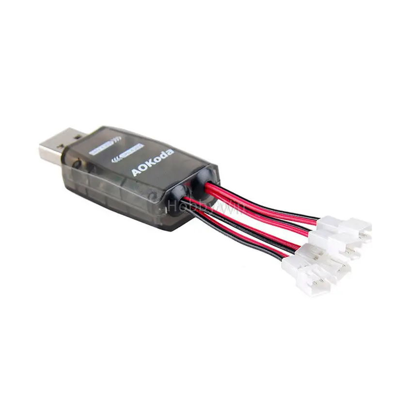 1S LiPO LiHV USB зарядное устройство 4 порта ph2.0 разъем для FPV дрона квадрокоптера