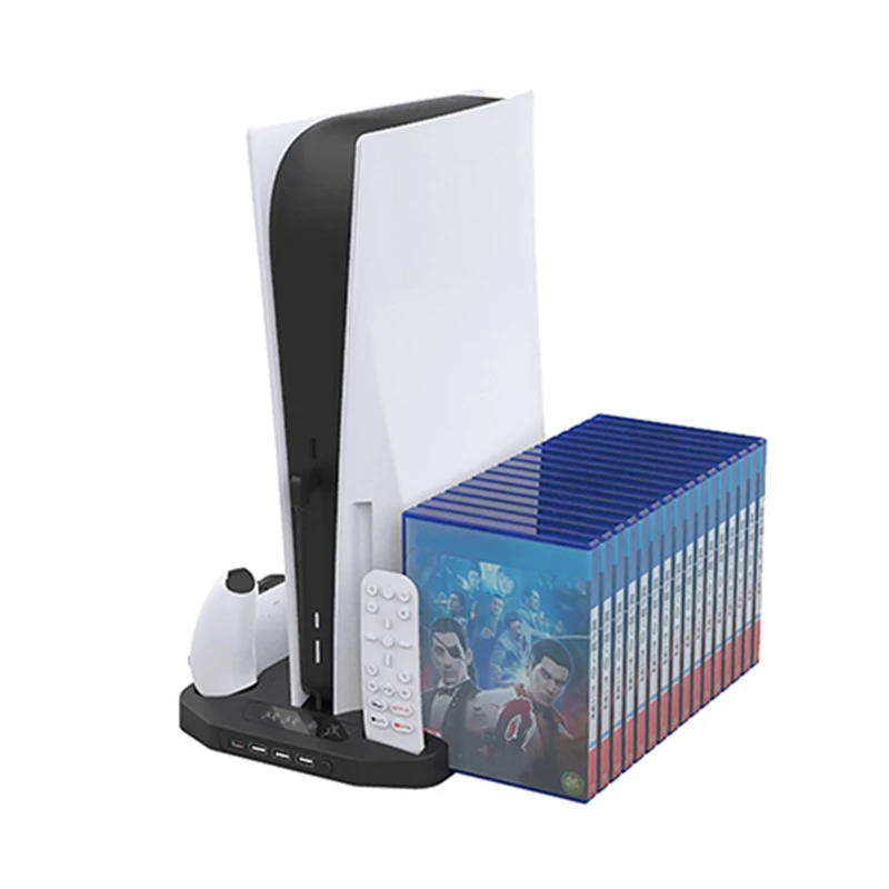 

Handle Seat Charging Disc Storage Rack Host Cooling Fan Base Handle Charger For PS5 DE/UHD H054